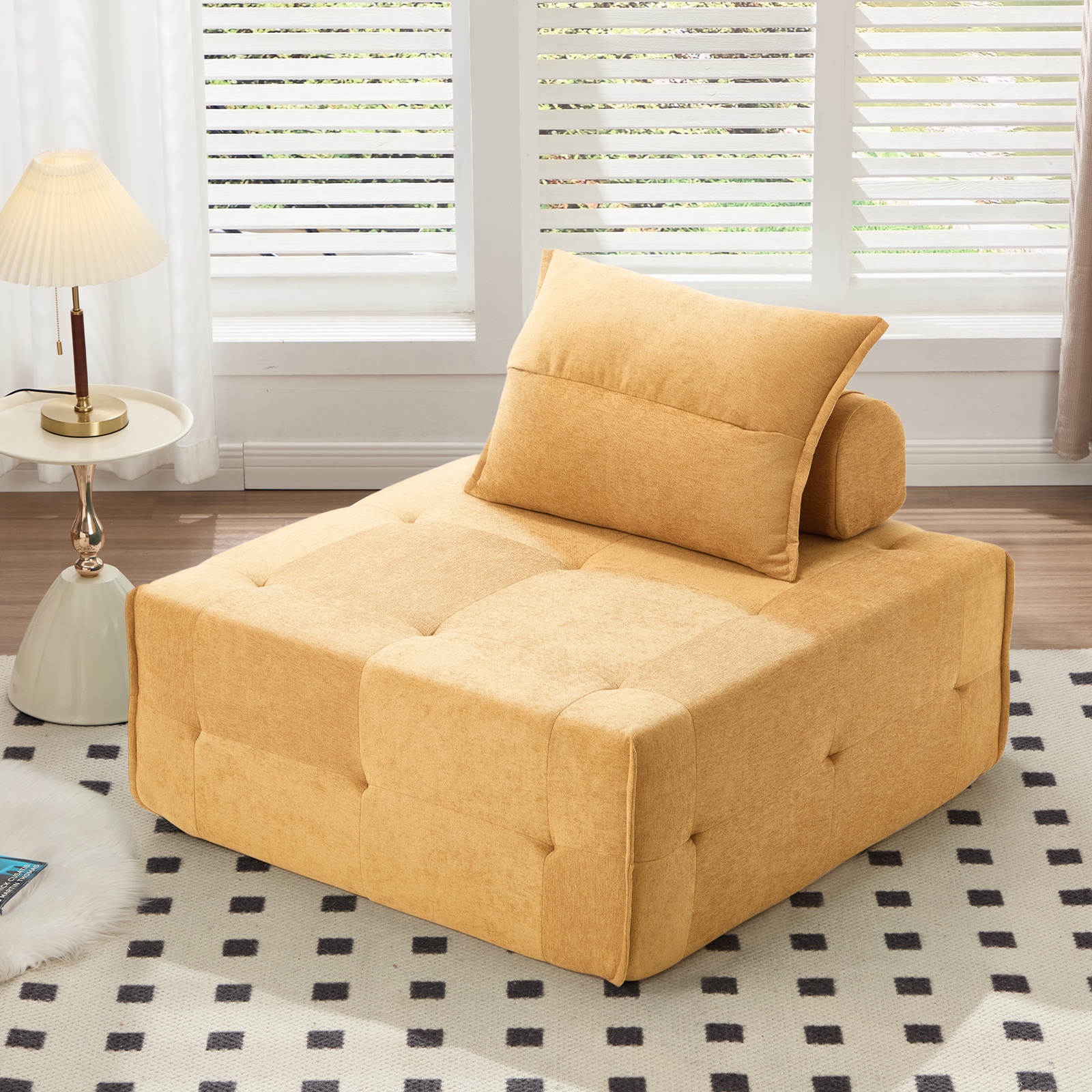 Modular Sectional Sofa With Deep Seat And Adjustable Backrest_voghion.com